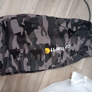 Carhartt Black and Gray Camo Pants